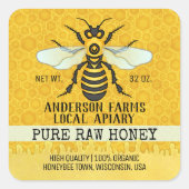 Apiary Étiquettes | Honeybee Honeypeb Bee (Devant)