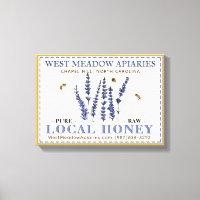 Apiary Farmer's Market Table Sign Lokale Honing
