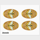 Apiary Honeybee Honey Jar Étiquettes | Honeypeb Be (Feuille)