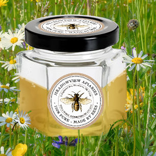Apiary produit Étiquette Gold Bee sur Kraft