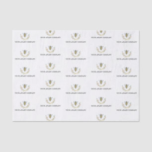 Apiary waterverf Wildflower Honey Bee Apiary Tissuepapier