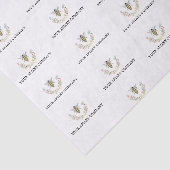 Apiary waterverf Wildflower Honey Bee Apiary Tissuepapier (Detail)