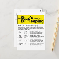 Apiculture geek (débogage) - Carte postale