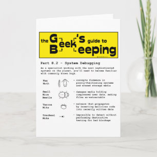 Apiculture geek (débogage) - Cartes de voeux