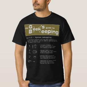 Apiculture geek (débogage) - T-shirt noir