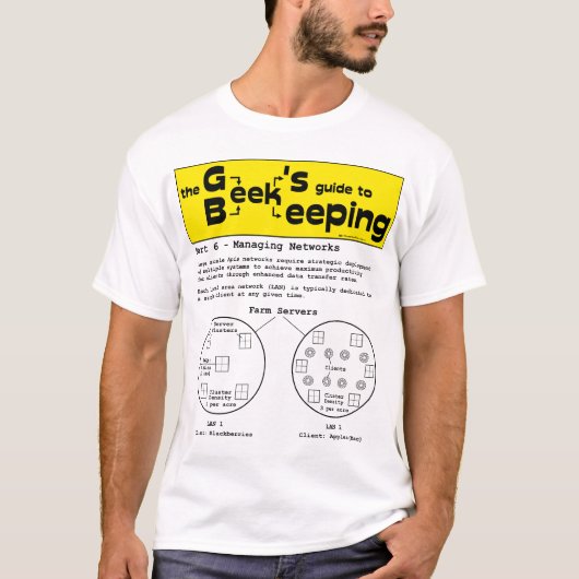 Apiculture geek (Réseaux) - T-shirt blanc (Devant)
