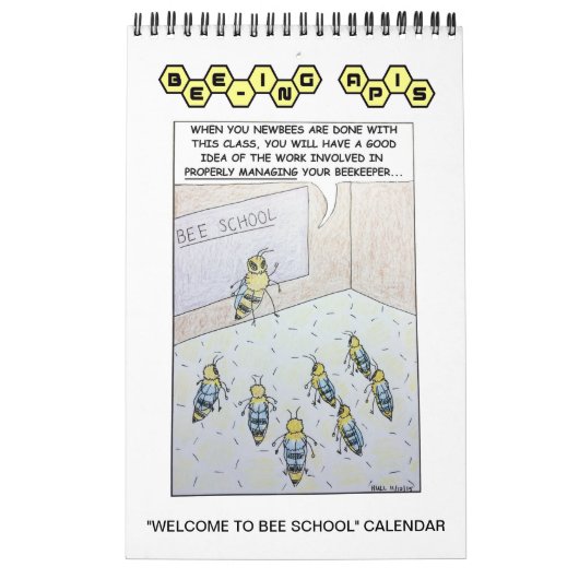 Apis de l'abeille Calendrier "Bienvenue à l'école  (Protection)