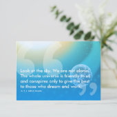 APJ Abdul Kalam succesquote Kaart (Staand voorkant)