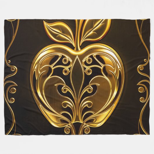 Aplle´1 Fleece Deken (Voorkant (Horizontaal))