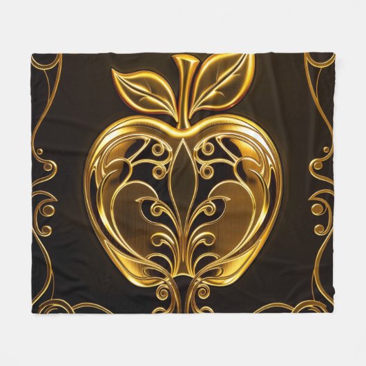 Aplle´1 Fleece Deken (Voorkant (Horizontaal))