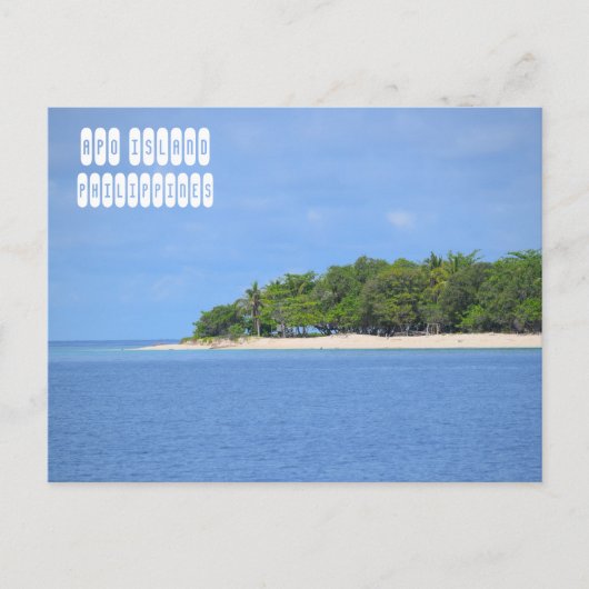 Apo-eiland in Mindoro Filipijnen Briefkaart (Voorkant)