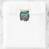Apo-eiland Vierkante Sticker (Tas)
