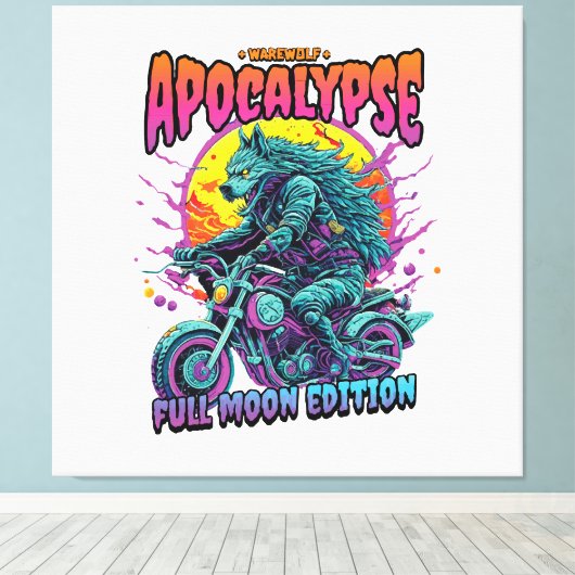 Apocalyps van de Warenwolf Canvas Afdruk (Insitu (Houten vloer))