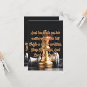 Apocalypse 19:16 Bible Verse Carte de voeux Pic (Devant/Arrière en situation)