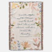 Apocalypse 1:8, Couverture d'ivoire Christian (devant Vertical)