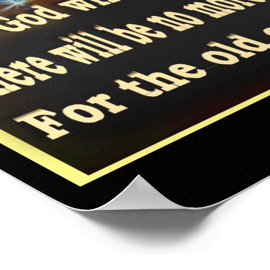 Apocalypse 21:4 Ecriture poster (Coin)