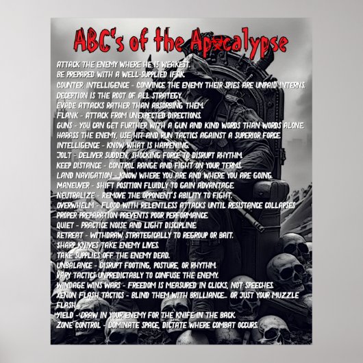 Apocalypse ABC's Poster (Voorkant)