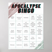 Apocalypse Bingo Poster (Voorkant)