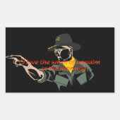 Apocalypse maintenant napalm citation autocollant (Devant)