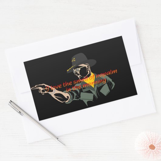 Apocalypse maintenant napalm citation autocollant (Enveloppe)