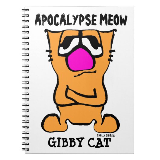 APOCALYPSE MIAOU, Carnet Gibby Chat Drôle (Devant)