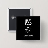 Apocalypse - Mokushi Vierkante Button 5,1 Cm (Voorkant /achterkant)