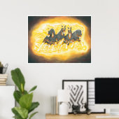 Apocalypse paarden poster (Thuiskantoor)