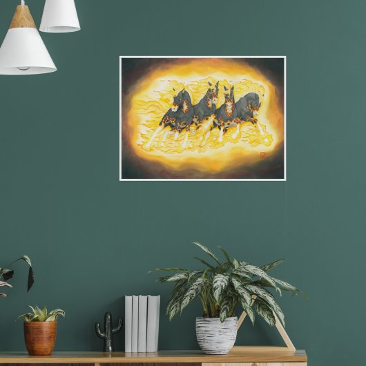 Apocalypse paarden poster (Woonkamer 1)