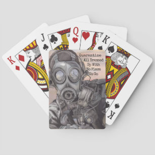 Apocalypse Quarantine je voegt Text Birthday Gift Pokerkaarten