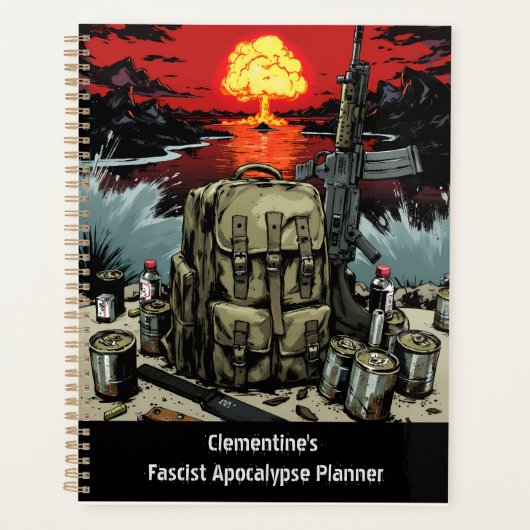 Apocalypse Survival Kit Personalized Planner (Voorkant)