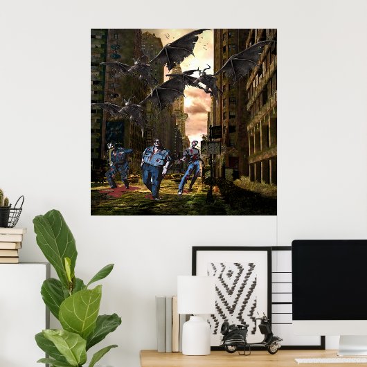 Apocalypse: Toekomstige wereld - Groot Poster aan (Thuiskantoor)