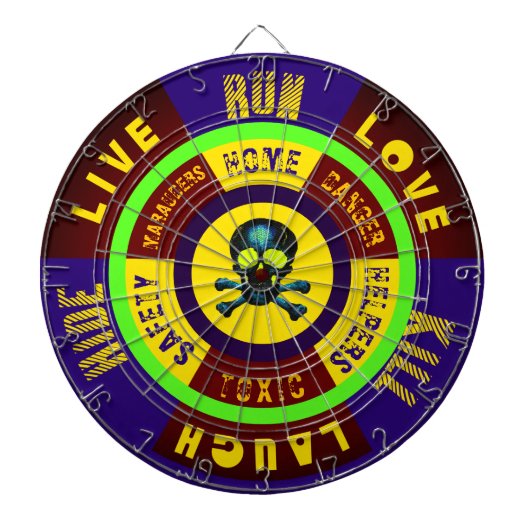 Apocalypse Zone - Live Laugh Love Run - Verbergen  Dartbord (Voorkant)