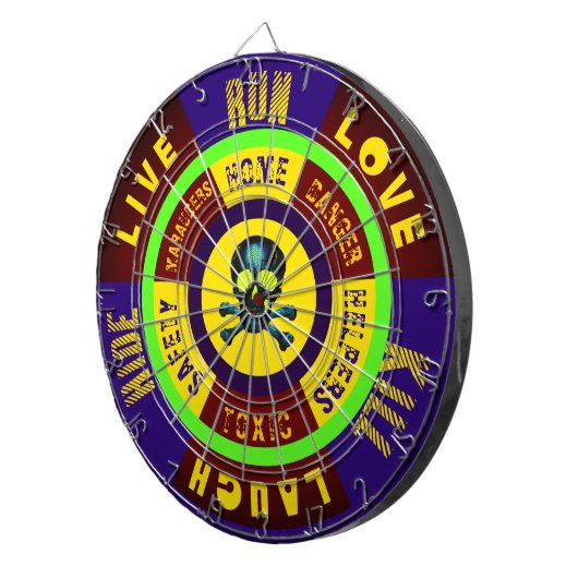 Apocalypse Zone - Live Laugh Love Run - Verbergen  Dartbord (Voorkant Rechts)