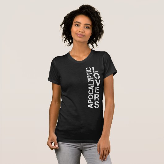Apocalyptische Lovers - (W) Verticale DBL-zijkant  T-shirt (Voorkant volledig)