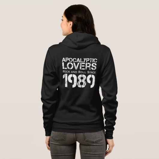 Apocalyptische overs (W) sinds 1989, zipper hoodie (Achterkant volledig)