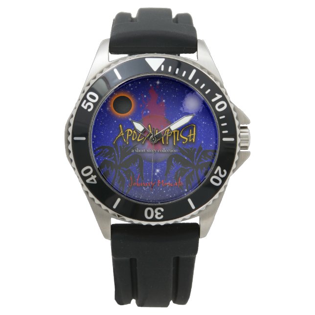 Apocalyptish Planeet Logo Horloge (Voorkant)