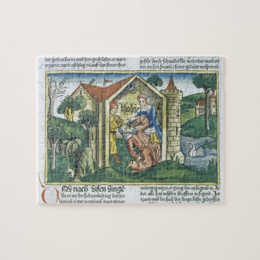 Apocrypha: Tobit is verblind door mousserende drup Legpuzzel (Horizontaal)