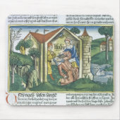 Apocrypha: Tobit is verblind door mousserende drup Muismat (Voorkant)