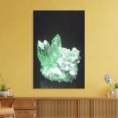 Apofylliet kristallen met Stilbite, Jalgaon, Mahar Canvas Afdruk (Insitu (Woonkamer))