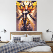 Apoidea - Queen Bee 004 Canvas Afdruk (Insitu (Slaapkamer))