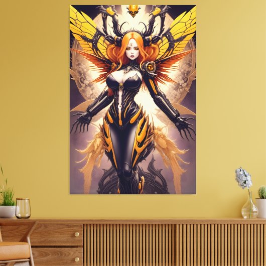 Apoidea - Queen Bee 004 Canvas Afdruk (Insitu (Woonkamer))