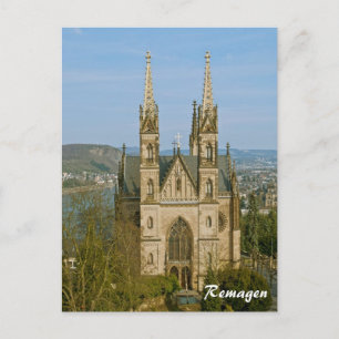 Apollinariskerk in Remagen, Duitsland Briefkaart