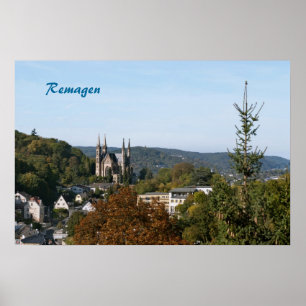 Apollinariskerk in Remagen, Duitsland Poster