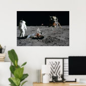 Apollo 11 Astronaut & Lunar Module "Eagle" Poster (Thuiskantoor)