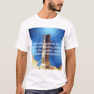 Apollo 11 computerkracht t-shirt