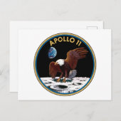 Apollo 11 insignia briefkaart (Voorkant / Achterkant)