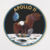 Apollo 11 insignia labels (Design 2)