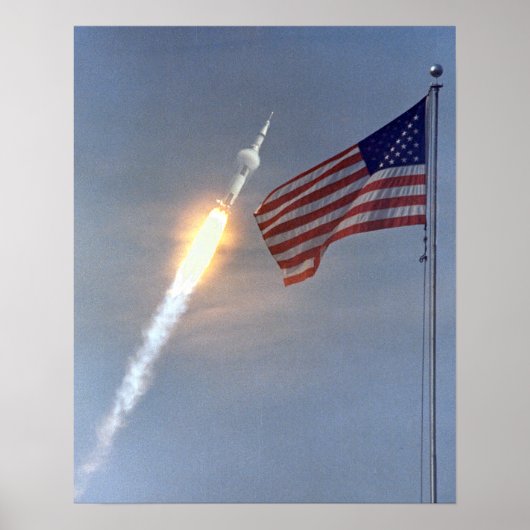 Apollo 11 Lanceerposter Poster (Voorkant)