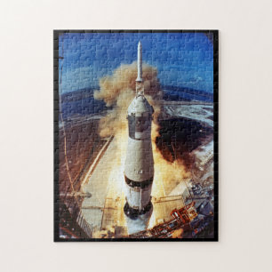Apollo 11 liften uit legpuzzel