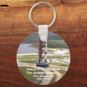 Apollo 11 Missie bij het Jubileum van de maan Sleutelhanger (Voorkant)